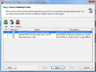 Printing reports, emailing them or publishing to the Web
